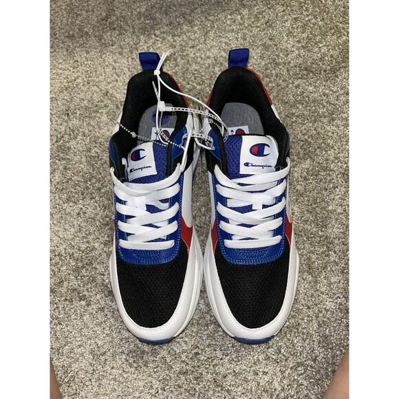 Champion Sneakers Mens 11.5 Red White Blue Black Streetwear - Picture 2 of 7